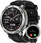 KOSPET Tank T4 Robuste Smartwatch Herren, Dual-Band GPS&Offline-Karten