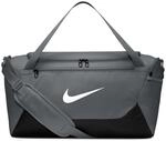 Nike Unisex Brsla S Duff - X Sporttasche, Smoke Grey/Black/White, One Size