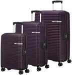 American Tourister Trolley Liftoff 3 PC Set D Dark Plum dunkelviolett 79cm