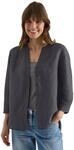 Cecil Damen Bluse mit Split Neck aus Leinenmix