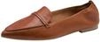Tamaris Damen Loafer flach Leder, braun, 36 EU