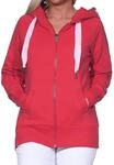 Elbsand Damen Sweatjacke Freizeitjacke mit Kapuze ESKelda 70299-00 Barberry (4580) M