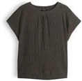 OPUS Damen Kurzarmshirt | Jerseyshirt mit Crinkle Effekt Regular Fit deep...