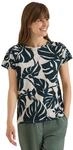 Damen T-Shirt mit U-Boot-Ausschnitt und Print