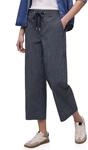 Street One Gestrefite Wide Leg Hose deep Blue 40