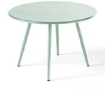 Oviala Palavas &ndash; Couchtisch, rund, Metall, Salbeigr&uuml;n, 40 cm