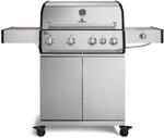 BURNHARD&reg; Big FRED Deluxe Gasgrill 4-Brenner, Gusseisenrost, Edelstahl | 900&deg;C