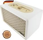 SCHWAIGER 661712 Retro Bluetooth Lautsprecher Vintage Speaker Lederoptik...
