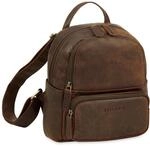 STILORD Sue Rucksack Damen Leder Elegant - Kleiner Damenrucksack modern -