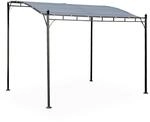 Alice's Garden - Pergola 3 x 2,5 m - Brestum - Grau Stoff - Wand-Pergola