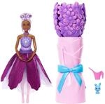 Barbie Petal Pop Duftende Puppe in lila Blumenkleid mit Zubeh&ouml;rteilen,