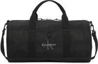 Calvin Klein Herren Duffle Bag Tasche Bold Weekender mit Tragegurt, Schwarz (Black),