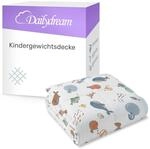 Dailydream Kinder Gewichtsdecke | 90x120 | 2,5 kg | Motiv Ocean | aus 100%...