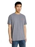 Tom Tailor Herren 1052170 Piqu&eacute; T-Shirt in Melange-Optik