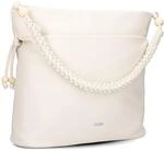 Zwei Damen Schultertasche Perla PE140 Shopper 12 Liter Perlen-Verzierung...