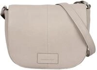 Burkely Leder Umh&auml;ngetasche Soft Skylar Satchel Bag Round Grey grau