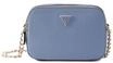 GUESS Umh&auml;ngetasche Noelle II Crossbody Camera Bag Grey Blue blaugrau