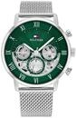 Tommy Hilfiger Multi Zifferblatt Quarz Uhr f&uuml;r Herren mit Silbernes