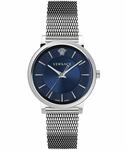 Versace - Unisex-Armbanduhr Quarz Mode Armband und Geh&auml;use aus Edelstahl Farbe...