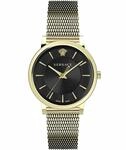 Versace - Unisex-Armbanduhr Quarz Mode Armband und Geh&auml;use aus Edelstahl Farbe...