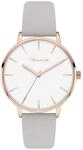 Tamaris Damenuhr mit Lederband &ndash; Runde schlichte Armbanduhr f&uuml;r Damen 36 mm -