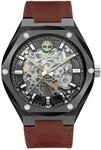 Timberland Alburgh Herren Armbanduhr Leder Braun 44 mm, Automatik,...