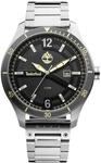 Timberland Wyola Herren Armbanduhr Edelstahl Silber 50 mm, Quarzuhr,
