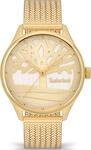 Timberland Damen Armbanduhr Lincolndale in der Farbe Gold mit Edelstahlarmband,