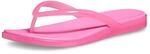 Crocs Miami Jelly Round Toe Flip Flip-Flops f&uuml;r Damen, Limonade-Gelee, Rosa, 41 EU