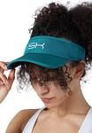 Sportkind Tennis, Running, Golf Sonnen Visor, Petrol gr&uuml;n
