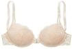 Lascana Damen Push-up-BH mit Spitze, herausnehmbare Kissen, Zierschleifen,