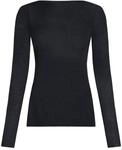 Super Soft Shirt aus Kaschmir-Mix mit U-Boot-Ausschnitt - caviar - S