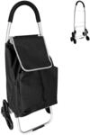 Relaxdays Einkaufstrolley Treppensteiger, K&uuml;hlfach, abnehmbare Tasche, 45 l,...