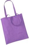 Westford Mill - Baumwoll-Tragetasche mit langen Henkeln / Violet, One