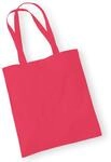 Westford Mill - Baumwoll-Tragetasche mit langen Henkeln / Raspberry Pink, One