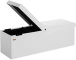 Casaria&reg; Sitzbank mit Stauraum, Wei&szlig; - Faltbar, 115 x 40 x 40 cm, 130L...