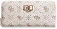 GUESS Geldb&ouml;rse Emelie Logo SLG Zip Around Wallet Vanilla Logo Creme