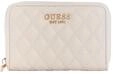 GUESS Geldb&ouml;rse Atabey SLG Medium Zip Around Wallet Cream White Creme