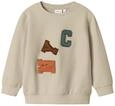 NAME IT Jungen Nmmnotus Ls Nreg Sweat Bru, Island Fossil, 116