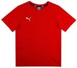 PUMA Jungen teamGOAL 23 Casuals Tee Jr T-shirt, Red, 140