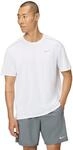 Nike Miler Dri-Fit Kurzarm-Laufoberteil F&uuml;r Herren, White/Reflective Silv,