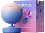 POCOCO Sternenhimmel Planetarium Projektor,5K-Galaxie-Discs,Blau-Rosa | 6-h-Akku,