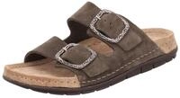 Rohde Damen Pantolette mit Zwei Schnallen aus Velourleder Rodigo-D 5893,...