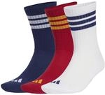 adidas Unisex 3STRIPES CUSHIONED SPORTSWEAR CREW SOCKS 3 PAIR PACK, dark...