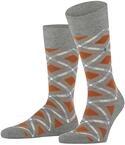 Burlington Herren Socken Tartan M So Baumwolle gemustert 1 Paar, Grau Light Heather