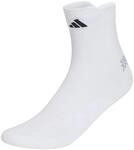 adidas Unisex Running Adizero Quarter Sock Socks, white/white, XL