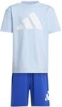 adidas Unisex Kinder Essentials Set Track Suit, glow blue/white, 5-6 Years