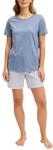 CALIDA Cotton Special Kurz-Pyjama, Schlafanzug Damen, weich, pflegeleicht,