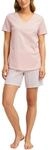 CALIDA Cotton Special Kurz-Pyjama, Schlafanzug Damen, 100% Baumwolle,...