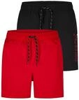 JACK & JONES Badehose Herren lang Regular Fit Badeshorts 2er Pack JPSTMAUI Swim...